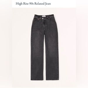 Abercrombie and Fitch High Rise 90s Relaxed Jean